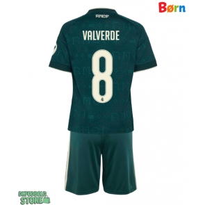 Real Madrid Federico Valverde #8 Replika Babytøj Udebanesæt Børn 2026-27 Kortærmet (+ Korte bukser)